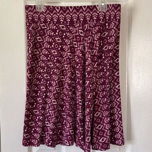 Women’s XS Loft  print skirt